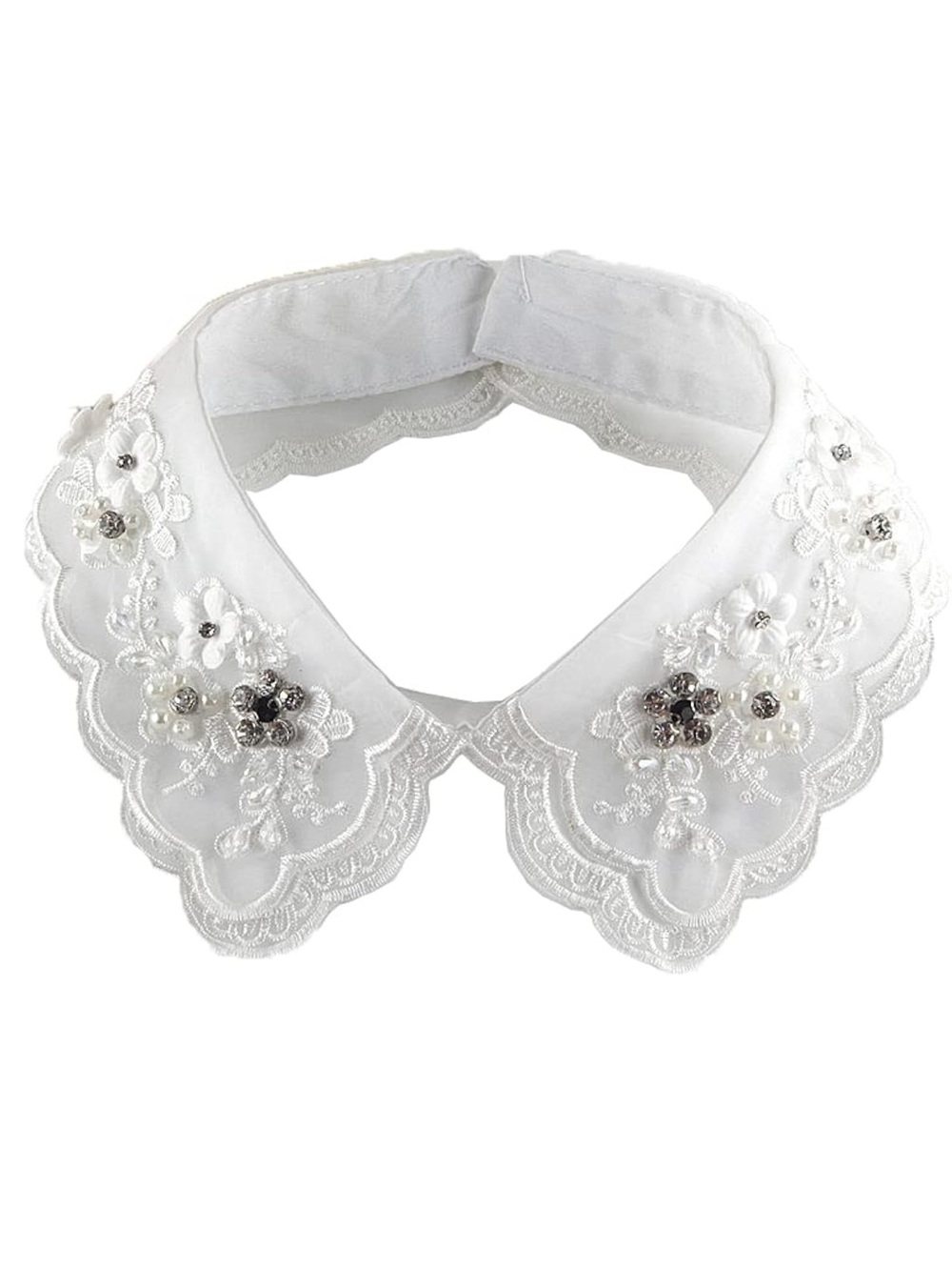 Detachable Embroidered Peter Pan Collar
